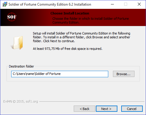 how to install soldier of fortune 1 win 10